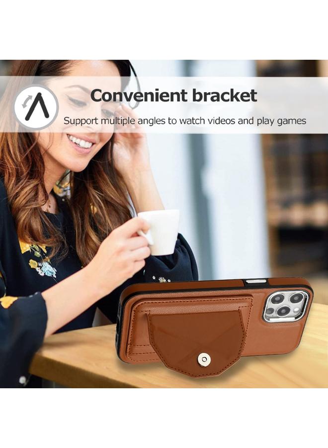 The Bros Phone Case For iPhone 12 / 12 Pro Shockproof Leather Phone Phone Case with Card Holder - Image 5