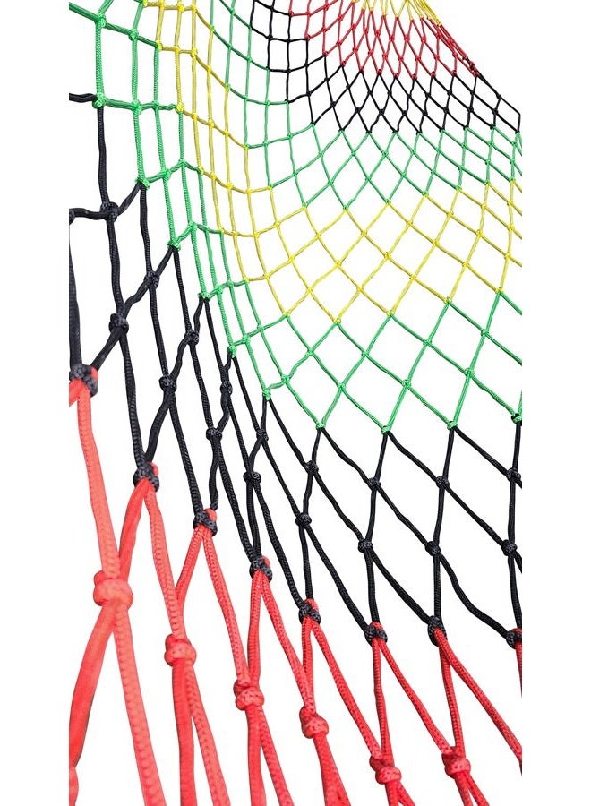 Naturejam Rasta Hammock-Jamaica Inspired Camping Mesh Rope Hammock with Carrying Bag and Tree Straps - Image 3