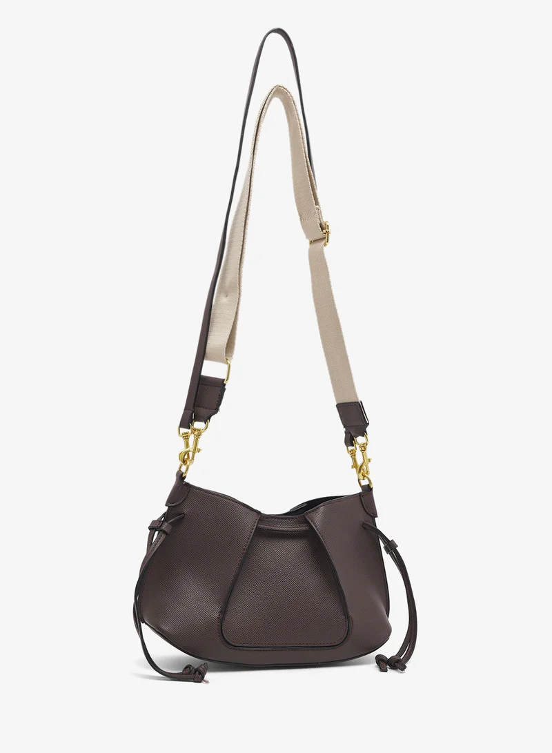 ELLA Dk. Brown Pleated East-To-West Tote Bag for Women | Best Price UAE