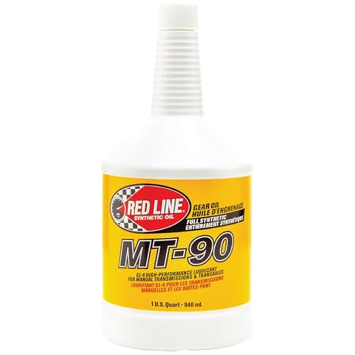 Red Line زيت نقل الحركة MT-90 75W-90 GL-4 من ريد لاين 50304 - 1 كوارت (4 عبوات) - Image 1