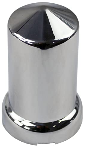 KASONG 33mm Chrome ABS Plastic Lug Nut Covers Caps with Flange Push on Bullet for Semi Truck (20) - Image 3