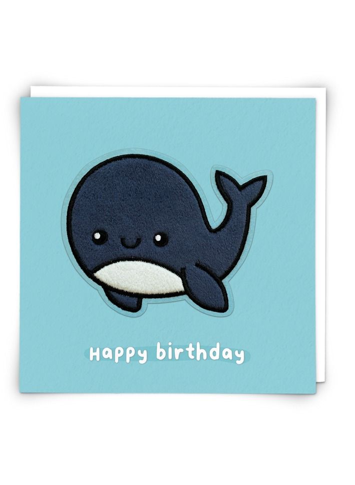 Wilbur Whale Happy Birthday Greeting Card