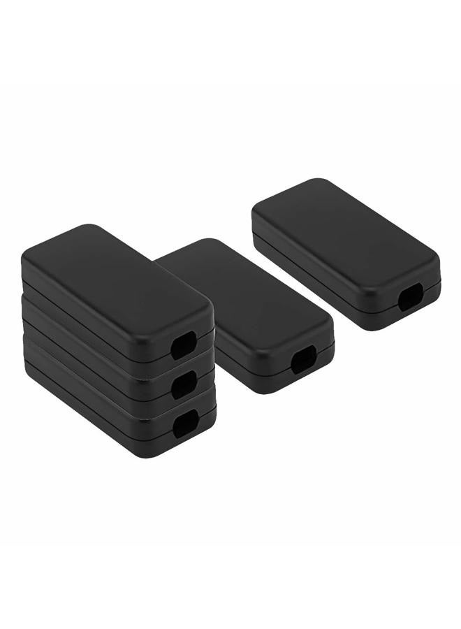 LeMotech 5Pcs ABS Plastic Electrical Project Case Power Junction Box, Project Box Black 1.6 x 0.8 x 0.4 inch (40 x 20 x 11 mm) - Image 1