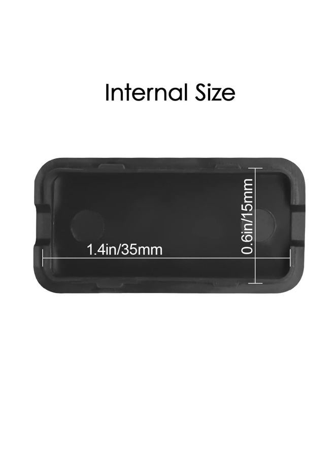 LeMotech 5Pcs ABS Plastic Electrical Project Case Power Junction Box, Project Box Black 1.6 x 0.8 x 0.4 inch (40 x 20 x 11 mm) - Image 3