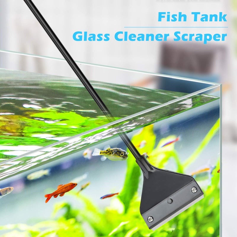 Pronetcus Algae Scraper for Glass Aquariums, Fish Tank Cleaner, Aquarium Algae Scrapers with 10 Stainless Steel Blades. - Image 2