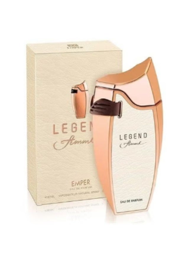 عطر إمبير ليجند فام أو دو بارفان للنساء 100 مل (3.4 أونصة) – عطر أنثوي أنيق يدوم طويلاً