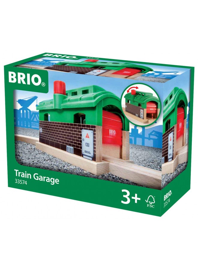 Brio بريو وورلد 33574 - مرآب القطارات - قطعة واحدة من ملحقات قطار خشبي للأطفال من عمر 3 سنوات وما فوق - Image 5