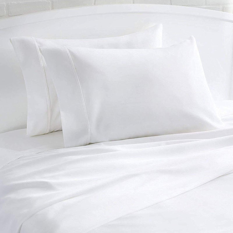 trendbeddingmart TBM Oversize Pillow Case.White Queen Size Extra Large. Fits Even The Fluffiest Pillows Including The Pancake Pillow. Extra Tall Pillowcase. Luxury Egyptian Cotton. 600TC - Image 2