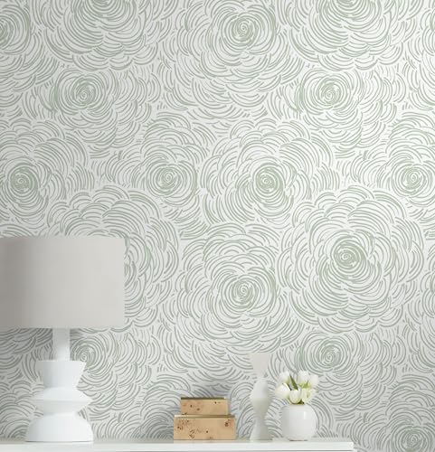 Toduso Modern Peel and Stick Wallpaper Green Contact Paper Sage Green SelfAdhesive Wall Paper Removable Decorative Wallpapers for Bedroom Bathroom Cabinets Decor Vinyl 173787 - Image 1