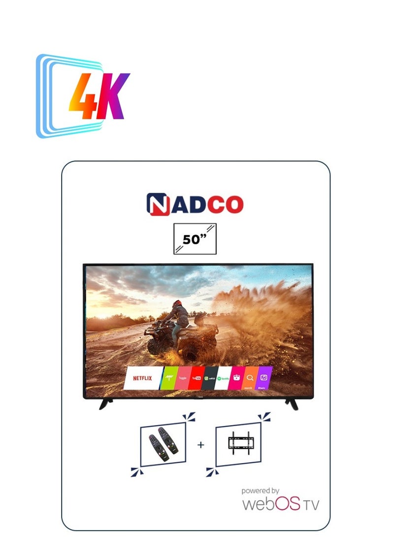 Nadco 50 Inch -TV Flat Smart   - WebOS - 4K Ultra HD - NC-50T4K - Image 2