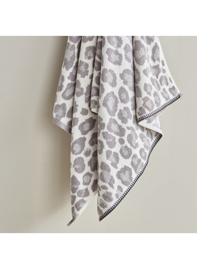 Home Box Opulence Leopard Yarn Dyed Jacquard Turkish Cotton Bath Towel 140 x 70 cm - Image 3