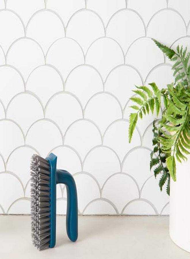 Full Circle Clean Ocean Scrub Cleaning Brushes, Heavy-Duty Scrubber with Stiff Bristles for Carpet, Shower, Bathtub, Kitchen & Household use. Made Out of 100% Recycled Fishing Nets. Dishwasher Safe - Image 3