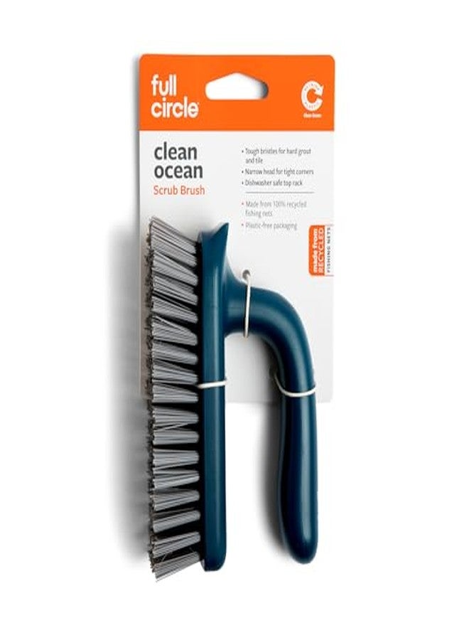 Full Circle Clean Ocean Scrub Cleaning Brushes, Heavy-Duty Scrubber with Stiff Bristles for Carpet, Shower, Bathtub, Kitchen & Household use. Made Out of 100% Recycled Fishing Nets. Dishwasher Safe - Image 2