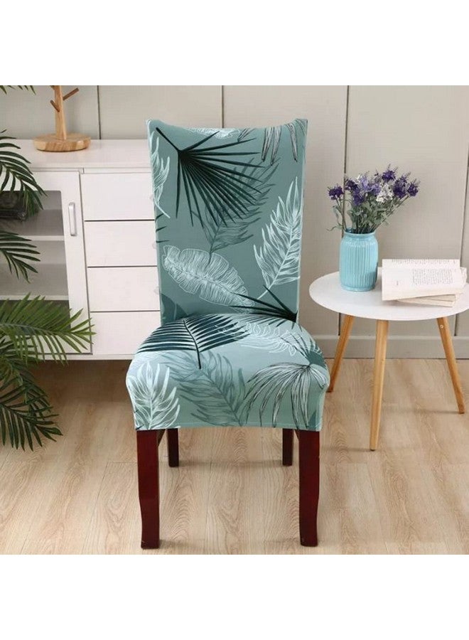 Lukzer 6PC Elastic Stretchable Dining Chair Cover Universal Protective Slipcover (Light Blue Design/ 6Cover), Polyester - Image 3