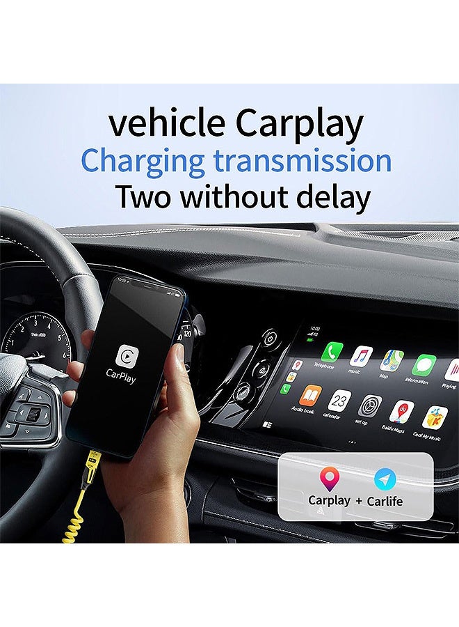 Gecomo 4-in-1 Coiled USB C Cable, 65W Spring Fast Charging Cable, 1.5m Coiled Retractable Cable for iPhone Samsung Laptop - Image 5