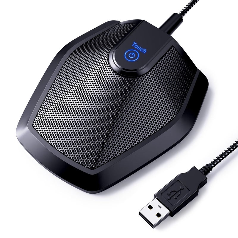 TONOR TONOR Conference USB Microphone, Omnidirectional Condenser PC Mic for Video Conference, Recording, Skype, Online Class, Court Reporter, Plug & Play Compatible with Mac OS X Windows PC Compute, G11  - Image 1