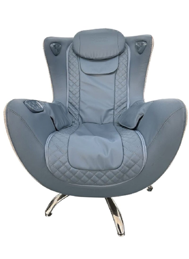 iMassage Modern Design Recliner Massage Chair with Hip Airbag Grey 86 x 71 x 101 cm AM-1020B  - Image 1