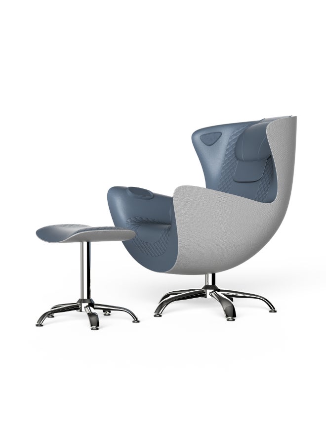 iMassage Modern Design Recliner Massage Chair with Hip Airbag Grey 97.5 x 66.8 x 98 cm AM-1020B - Image 1