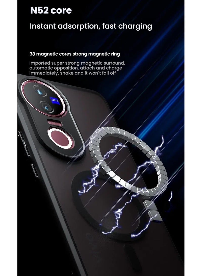 General VIVO V50 Magnetic Phone Case, Airbag Drop Protection Business Frosted Case for VIVO V50  - Image 2