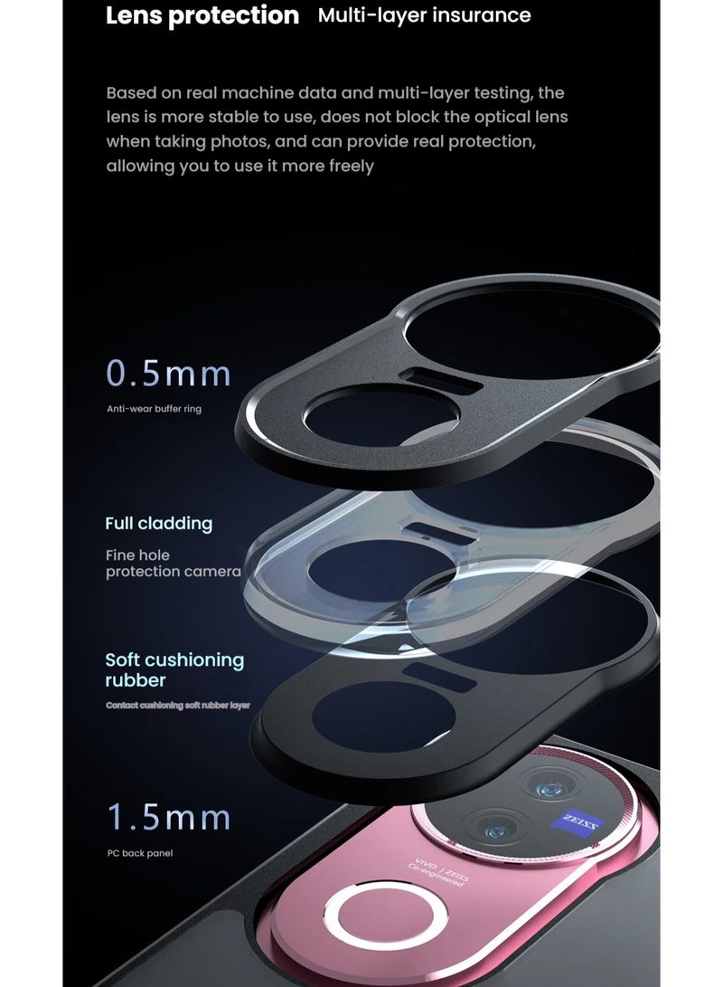 General VIVO V50 Magnetic Phone Case, Airbag Drop Protection Business Frosted Case for VIVO V50  - Image 4