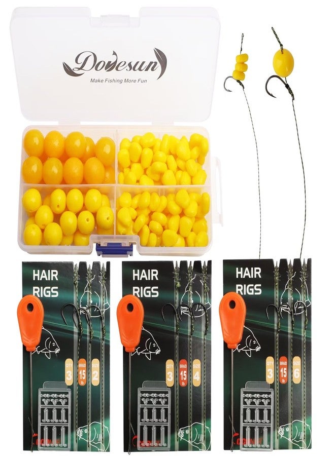 Dovesun Carp Fishing Hair Rigs Carp Rig Kit Fishing Bait Rigs Carp Fishing Bait Fishing Accessories 41pcs/151pcsHooks Set 6#4#2# - Image 1