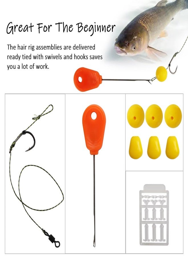 Dovesun Carp Fishing Hair Rigs Carp Rig Kit Fishing Bait Rigs Carp Fishing Bait Fishing Accessories 41pcs/151pcsHooks Set 6#4#2# - Image 4