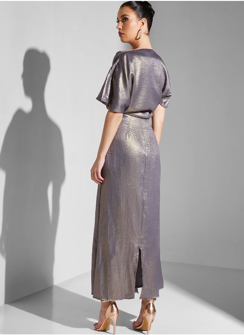 Iyra - Waterfall Trim Dress - Image 1