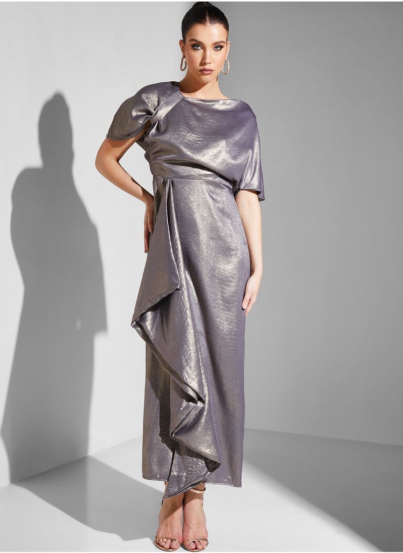 Iyra - Waterfall Trim Dress - Image 1
