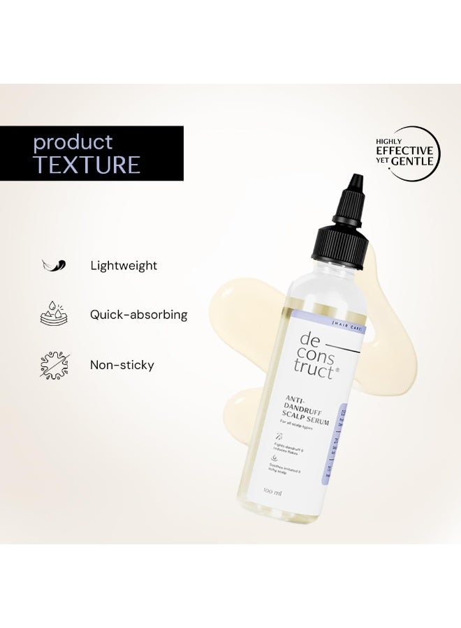 Deconstruct Anti-Dandruff Scalp Serum|Contains 2% Salicylic Acid + 1% Prebiotic + 0.5% Piroctone Olamine|Dandruff Remover|Sulphate&Paraben Free - 100Ml,130 Grams - Image 3