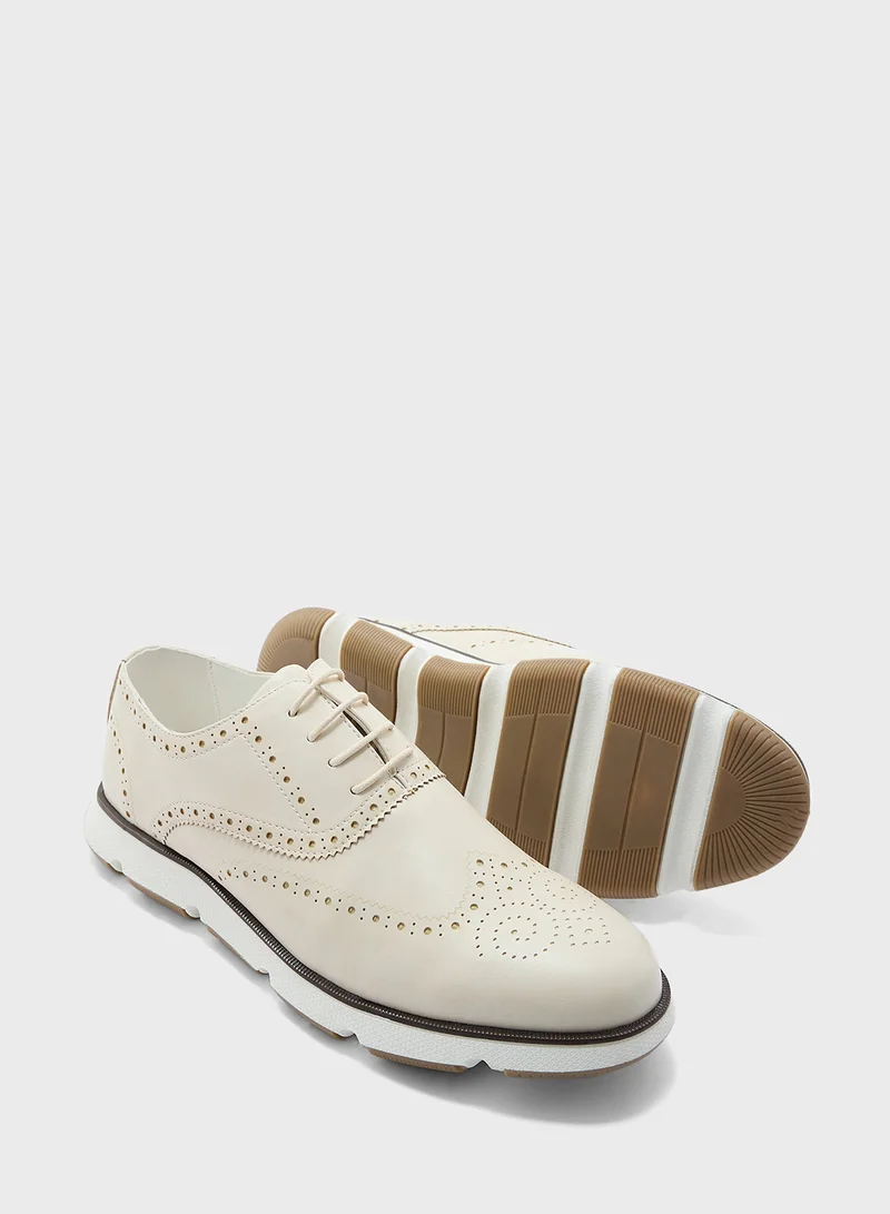 روبرت وود Brogue Design Oxford Casual Lace Ups