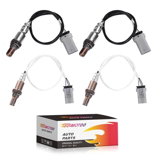 FIREMOTOO Pack of 4 O2 Oxygen Sensor 234-4940 Upstream and 234-4974 Downstream Compatible with Chevy Silverado 1500 Suburban Tahoe for GMC Sierra 1500 Yukon XL 4.3L 5.3L 6.2L Replace 12657188 12659516 - Image 1