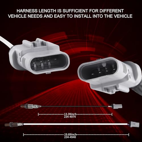 FIREMOTOO Pack of 4 O2 Oxygen Sensor 234-4940 Upstream and 234-4974 Downstream Compatible with Chevy Silverado 1500 Suburban Tahoe for GMC Sierra 1500 Yukon XL 4.3L 5.3L 6.2L Replace 12657188 12659516 - Image 5