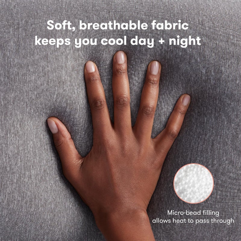 Frida Mom Pregnancy Pillow, Body Pillow, Cooling Pillow, Adjustable for Comfortable Sleep and Pregnancy Belly Support, Back Support, and Leg Support, Gray - Image 5