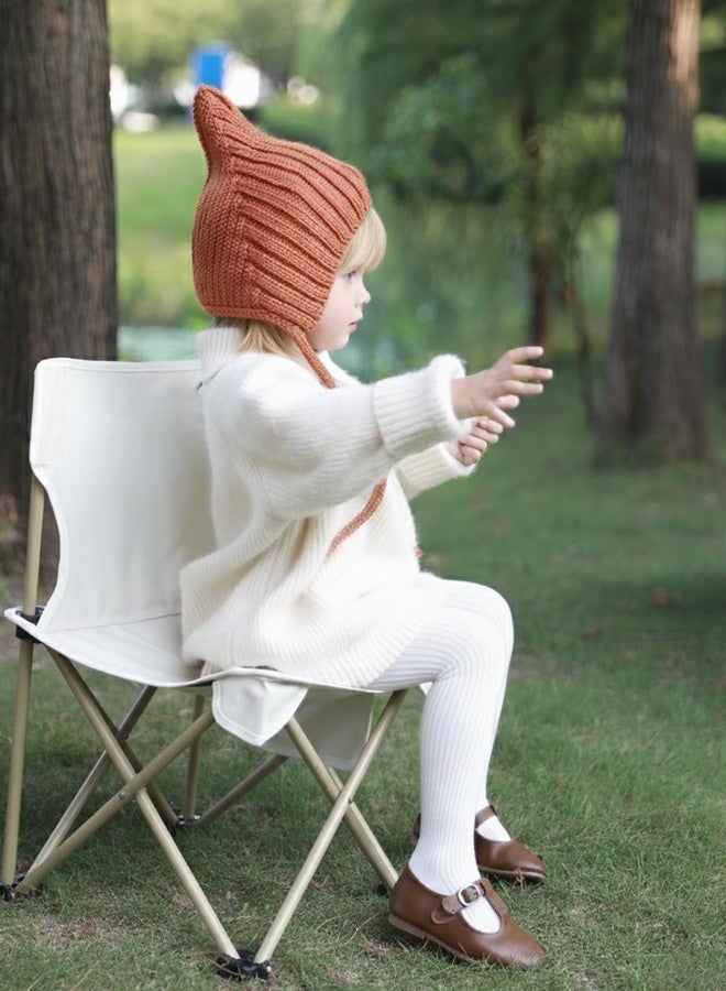 Mini angel Baby Tights White Toddler Ribbed Knit Leggings 2-4 Years Cotton Stockings Pantyhose 1 Pack (White,L) - Image 3