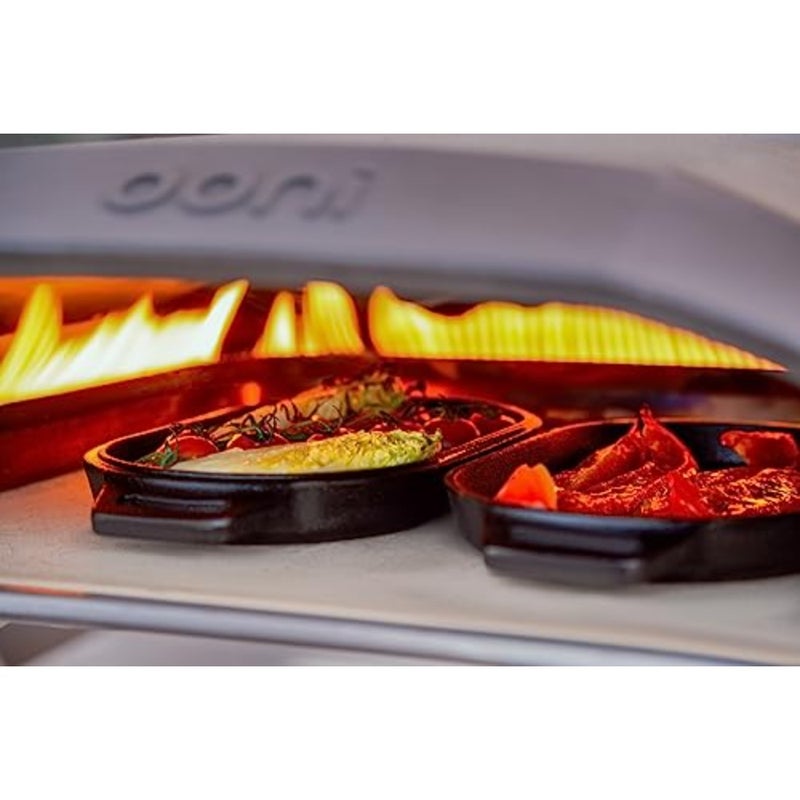 ooni Cast Iron Grizzler Plate - Griddle Cast Iron Pan - Cast Iron Cookware with Removable Handle - Cast Iron Griddle - Pre-Seasoned Oven Safe - Image 4