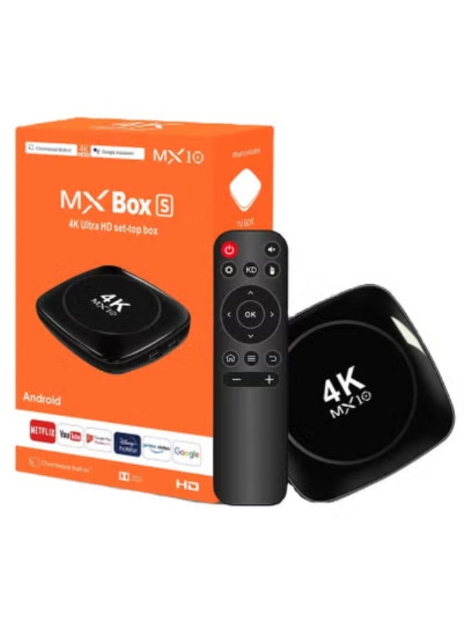 مكس10 Android 13 TV Box with 4K Ultra HD & 3D Playback | Smart IPTV Streaming Media Player with Dual-Band 2.4G/5G WiFi, HDMI & USB Ports | High-Speed Android Box for Movies, Live TV, Apps, and Games | Home Entertainment System with Easy Plug & Play Setup - Image 1