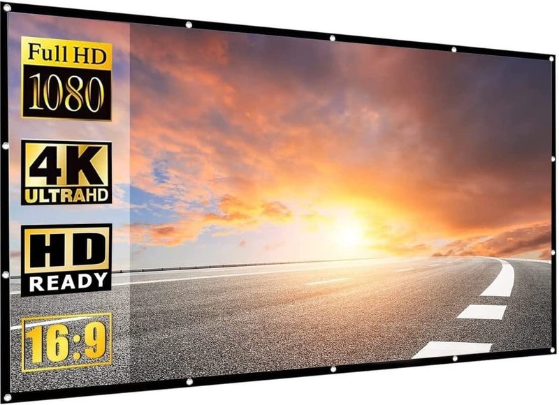 Vilro 100-inch Portable HD Projector Screen Ratio 16:9 Projection Screen Foldable Thick Durable for Outdoor Home Theater-A+2 - Image 3