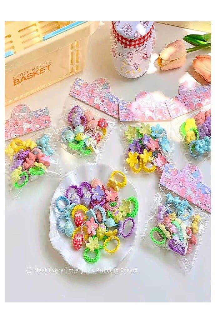 اكسسوارات شعر للبنات طقم حلقات شعر مطاطية مرنة مع خواتم شعر للبنات اطفال صغار كبار بناتي اكسسوار شعر عملي للاستخدام اليومي اكسسوارات شعر للمدرسة الحضانة الجامعة المناسبات الحفلات الاعياد طقم اكسسوارات شعر للبنات لتسريحات متنوعة وتزيين الشعر اليومي اكسسوار شعر للبنات عدد كبير متنوع في مجموعة واحدة هدية مثالية للاطفال والشابات هدية عيد ميلاد للبنات - Image 1