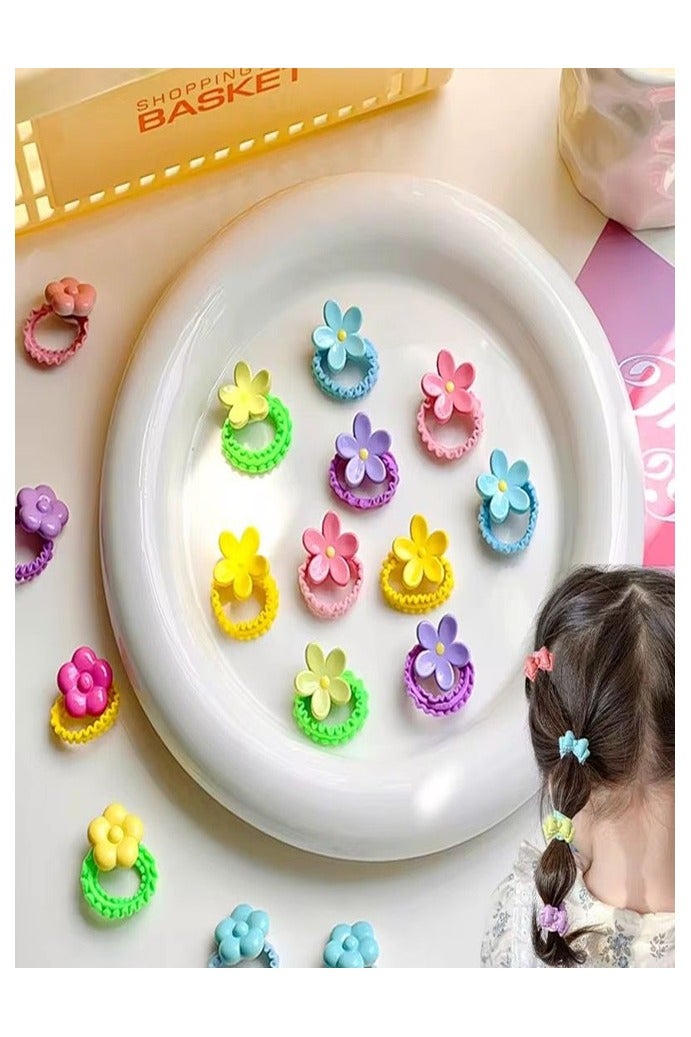 اكسسوارات شعر للبنات طقم حلقات شعر مطاطية مرنة مع خواتم شعر للبنات اطفال صغار كبار بناتي اكسسوار شعر عملي للاستخدام اليومي اكسسوارات شعر للمدرسة الحضانة الجامعة المناسبات الحفلات الاعياد طقم اكسسوارات شعر للبنات لتسريحات متنوعة وتزيين الشعر اليومي اكسسوار شعر للبنات عدد كبير متنوع في مجموعة واحدة هدية مثالية للاطفال والشابات هدية عيد ميلاد للبنات - Image 2