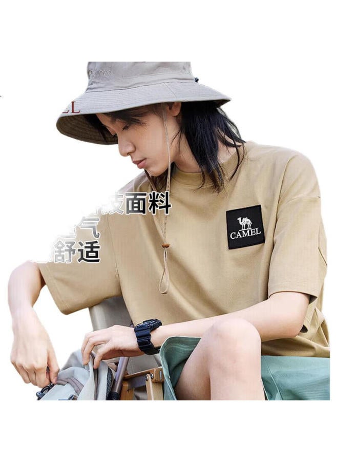 Camel Outdoor Quick Dry T-Shirt Men Women Elastic Round Neck Loose Casual Short Sleeve [Mountain Series] A13Bavv058-1 - Image 3