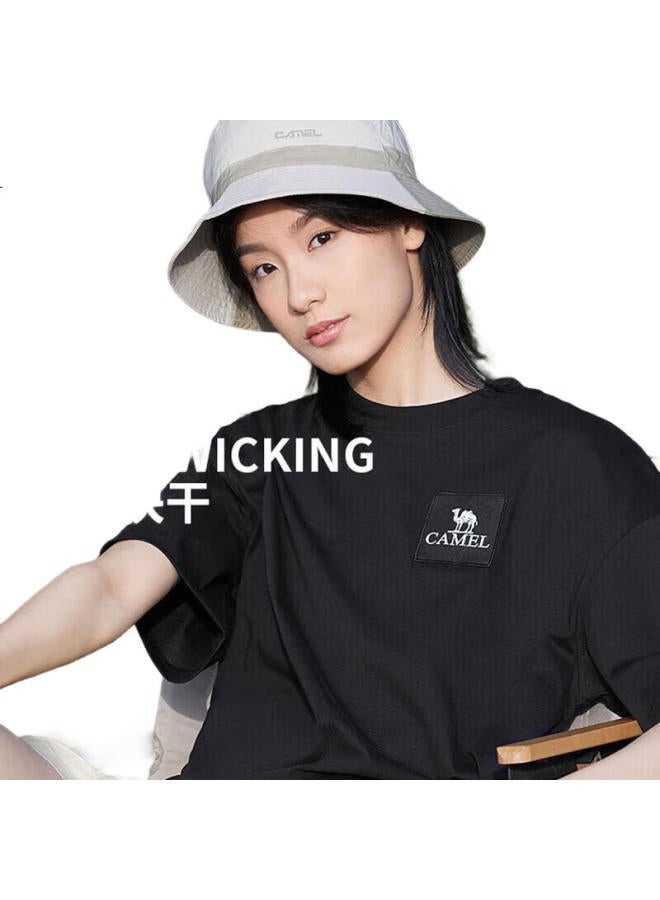 Camel Outdoor Quick Dry T-Shirt Men Women Elastic Round Neck Loose Casual Short Sleeve [Mountain Series] A13Bavv058-1 - Image 2