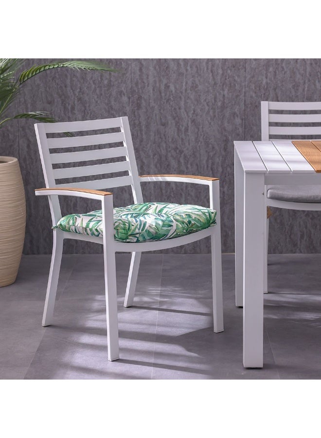 DANUBE HOME Curve Seat Cushion 48x48x5cm - Tropical Lime Print, Soft Polyester Outdoor Cushion for Garden Chairs, Ideal for Patio & Outdoor Accessories - Image 5