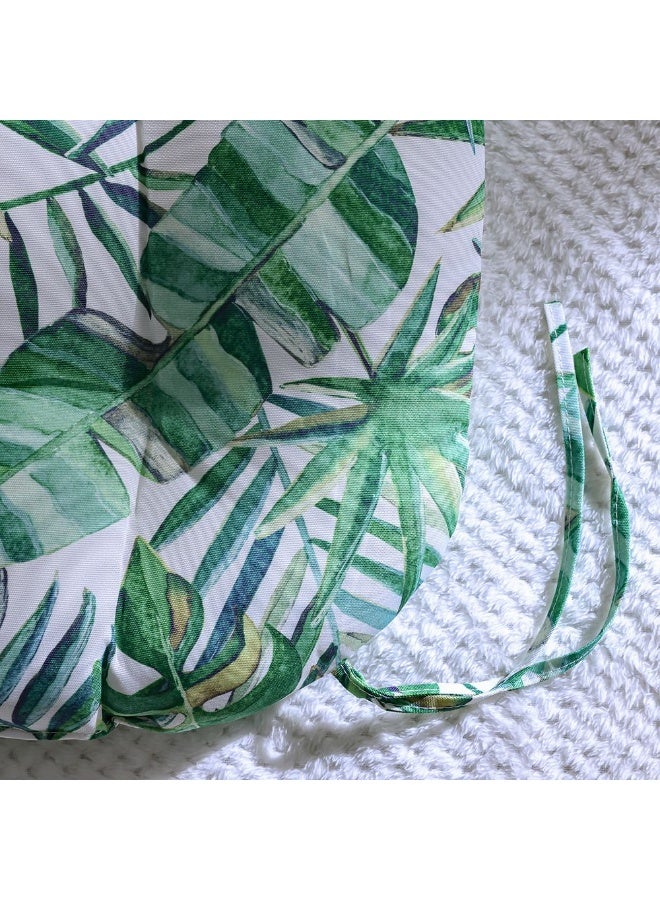 DANUBE HOME Curve Seat Cushion 48x48x5cm - Tropical Lime Print, Soft Polyester Outdoor Cushion for Garden Chairs, Ideal for Patio & Outdoor Accessories - Image 2