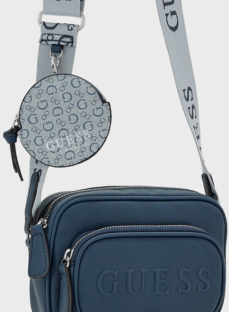 جس Lya Mini Double Zip Crossbody