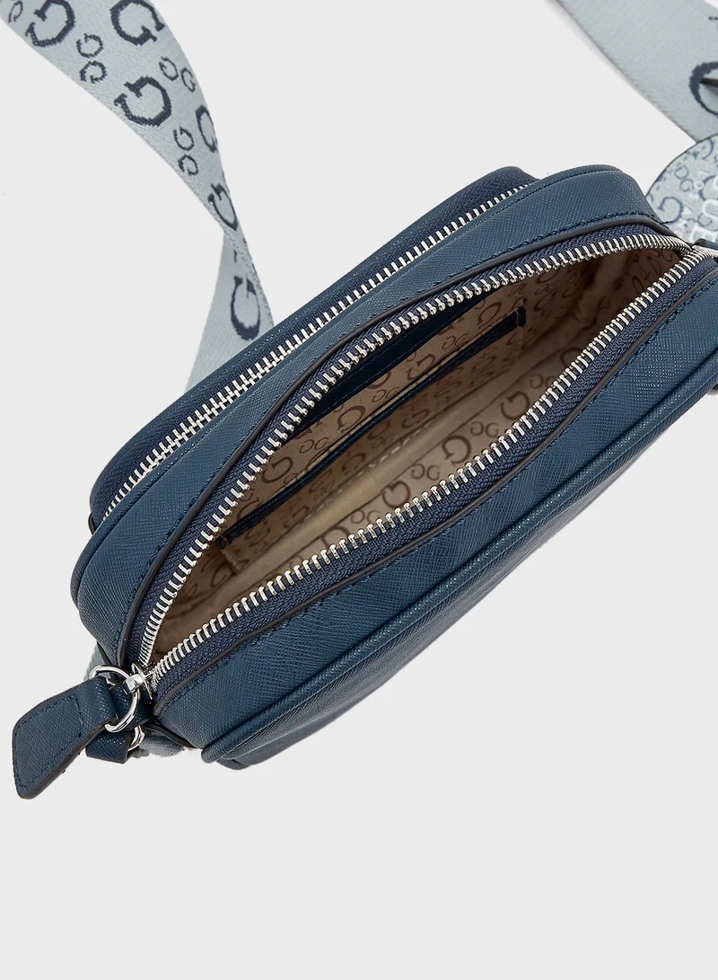 جس Lya Mini Double Zip Crossbody