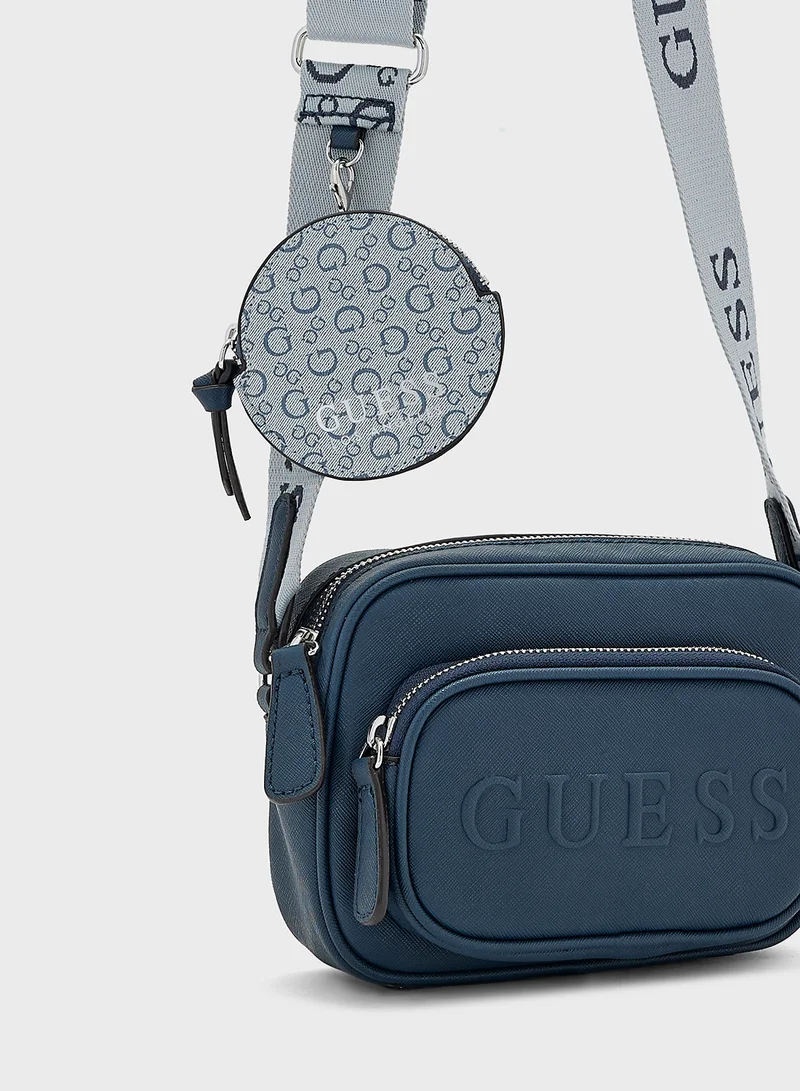 جس Lya Mini Double Zip Crossbody