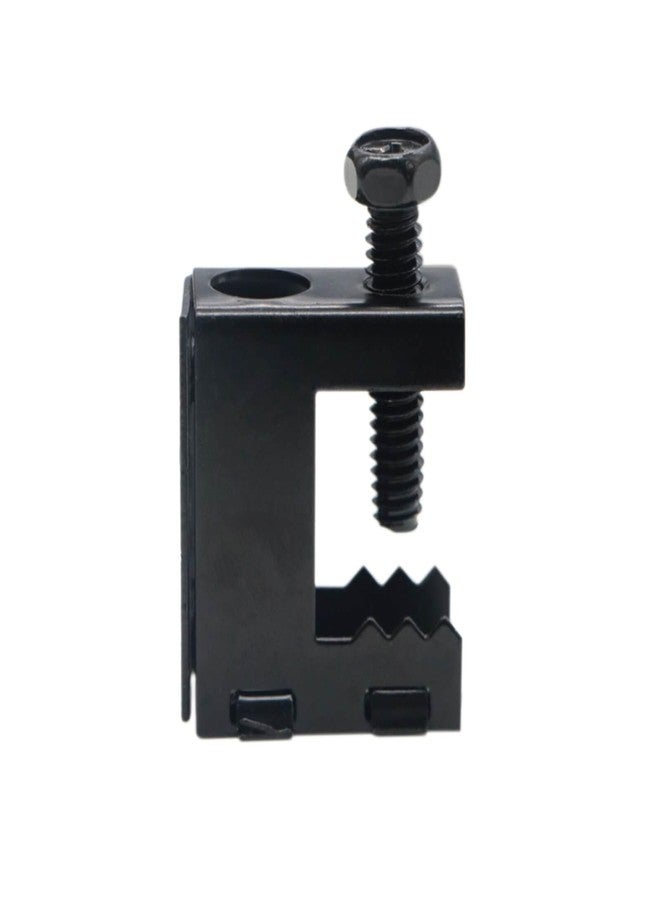 Baudelun Upgrade Baudelun 1/4"-20 Beam Clamps, Black Steel Bolt-on Beam Clamp for 1/4" and 3/8" Threaded Rod, S-hooks and Bridle Rings, 25 Packs - Image 3