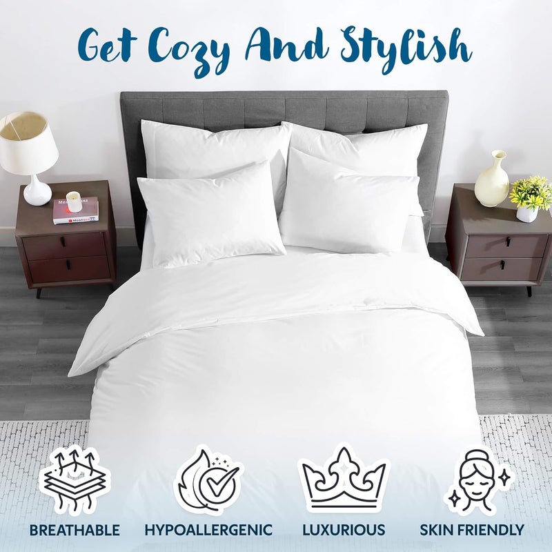 Guardmax Waterproof Duvet Cover - Jersey Fabric with Zipper Closure | Premium Quality, Bed Bug & Allergen Proof King (104 x 86) - Image 5