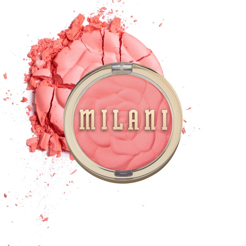 MILANI بلوش ميلاني روز، بلوش بودرة للخدين، مكياج خالي من القسوة - تشكيل، تحديد وإبراز الوجه لإنهاء طبيعي غير لامع - كورال كوف - Image 1