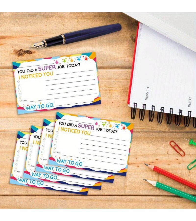 20 Motivational Postcards Designed for Reward Charts Behavior Incentive Cards Teachers Certificates of Achievement School Supplies 20pcs - Image 5